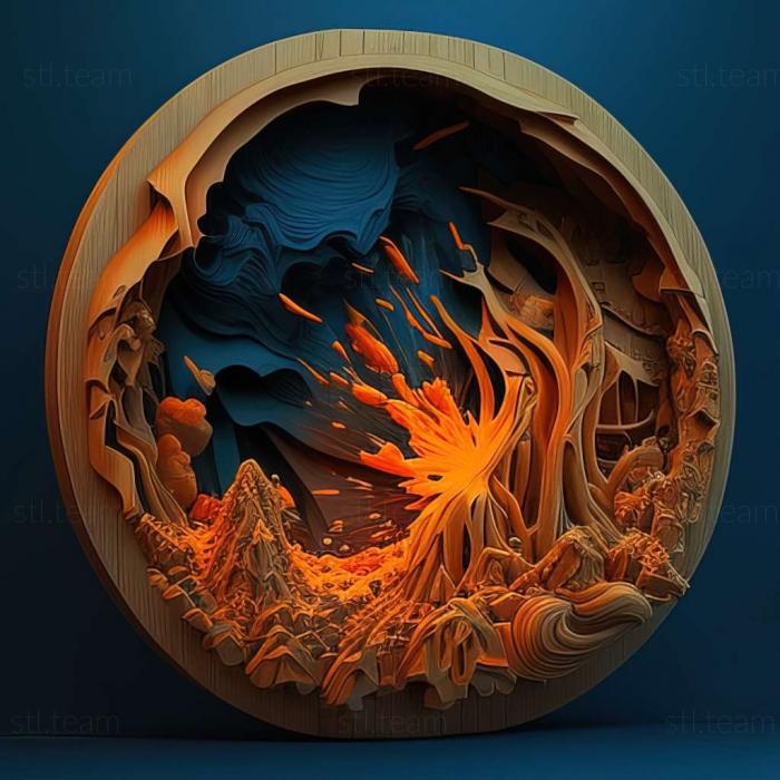 3D модель Tactics Theatrics Battle Dome Fusion of Fire and WaterR (STL)